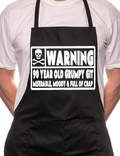 90 Year Old Git 90th Birthday BBQ Cooking Apron