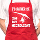 Adult I'd Rather Be On My Microlight BBQ Cooking Funny Novelty Apron