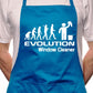 Adult Evolution Of A Window Cleaner BBQ Cooking Funny Novelty Apron