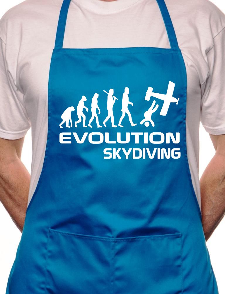 Evolution Of Sky Diving BBQ Cooking Apron