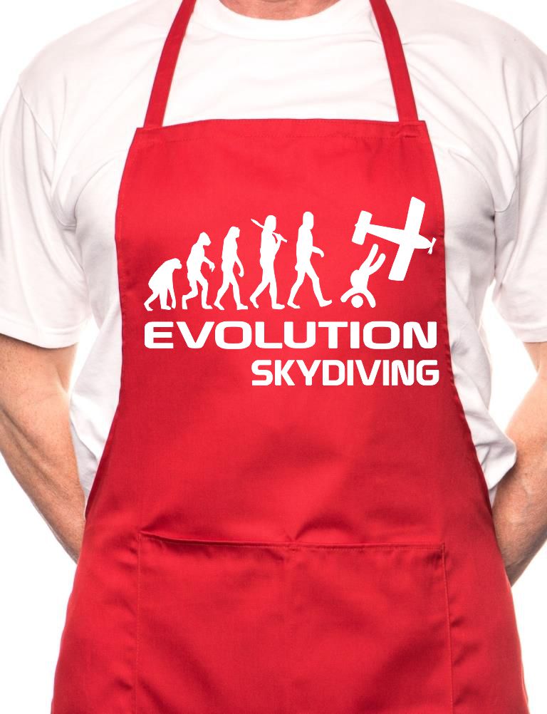 Evolution Of Sky Diving BBQ Cooking Apron