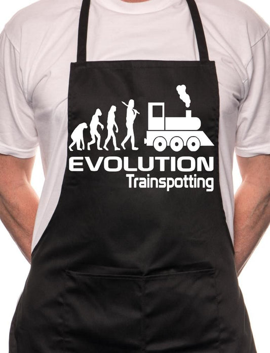 Adult Evolution Of Trainspotting BBQ Cooking Funny Novelty Apron