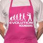 Adult Evolution Of Rounders BBQ Cooking Funny Novelty Apron