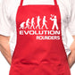 Adult Evolution Of Rounders BBQ Cooking Funny Novelty Apron