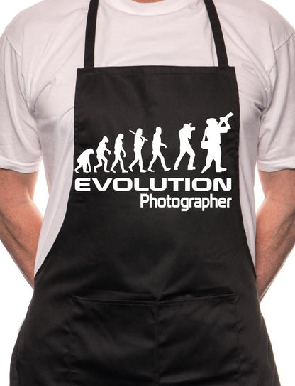 Evolution Of A photographer BBQ Cooking Apron