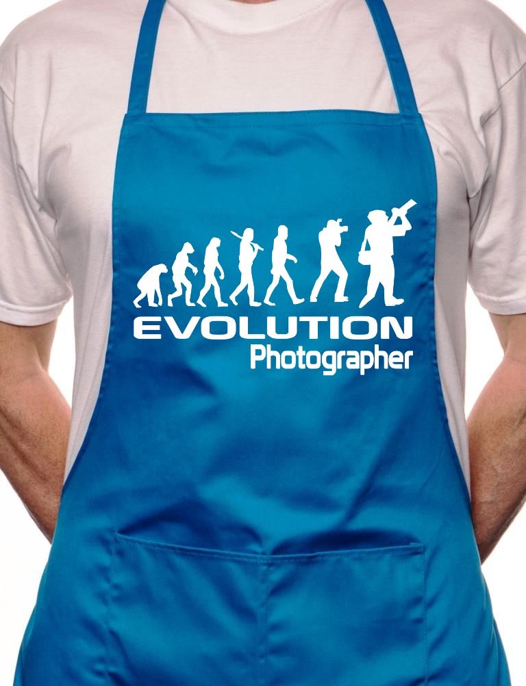 Evolution Of A photographer BBQ Cooking Apron