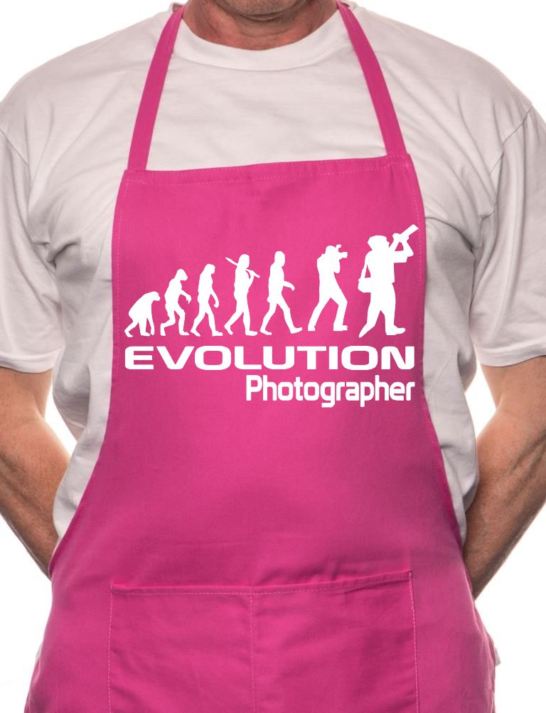 Evolution Of A photographer BBQ Cooking Apron