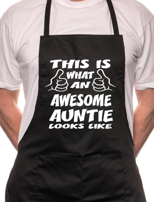 This Is What Awesome Auntie BBQ Cooking Apron