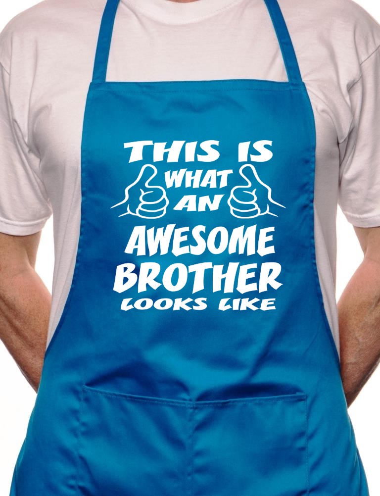 Adult This Is What Awesome Brother BBQ Cooking Funny Novelty Apron