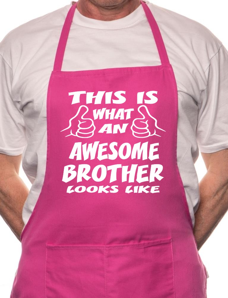 Adult This Is What Awesome Brother BBQ Cooking Funny Novelty Apron