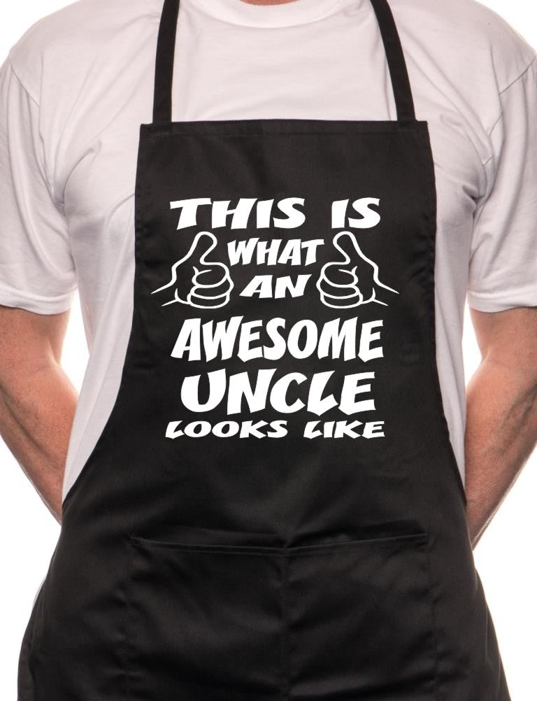 Adult This Is What Awesome Uncle BBQ Cooking Funny Novelty Apron