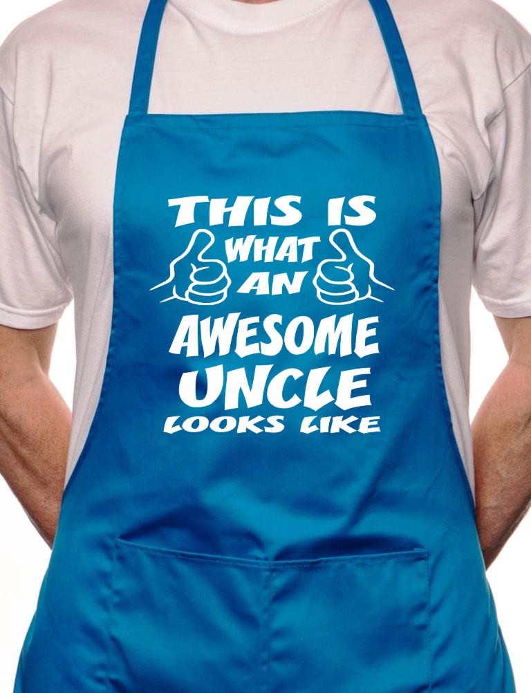 Adult This Is What Awesome Uncle BBQ Cooking Funny Novelty Apron