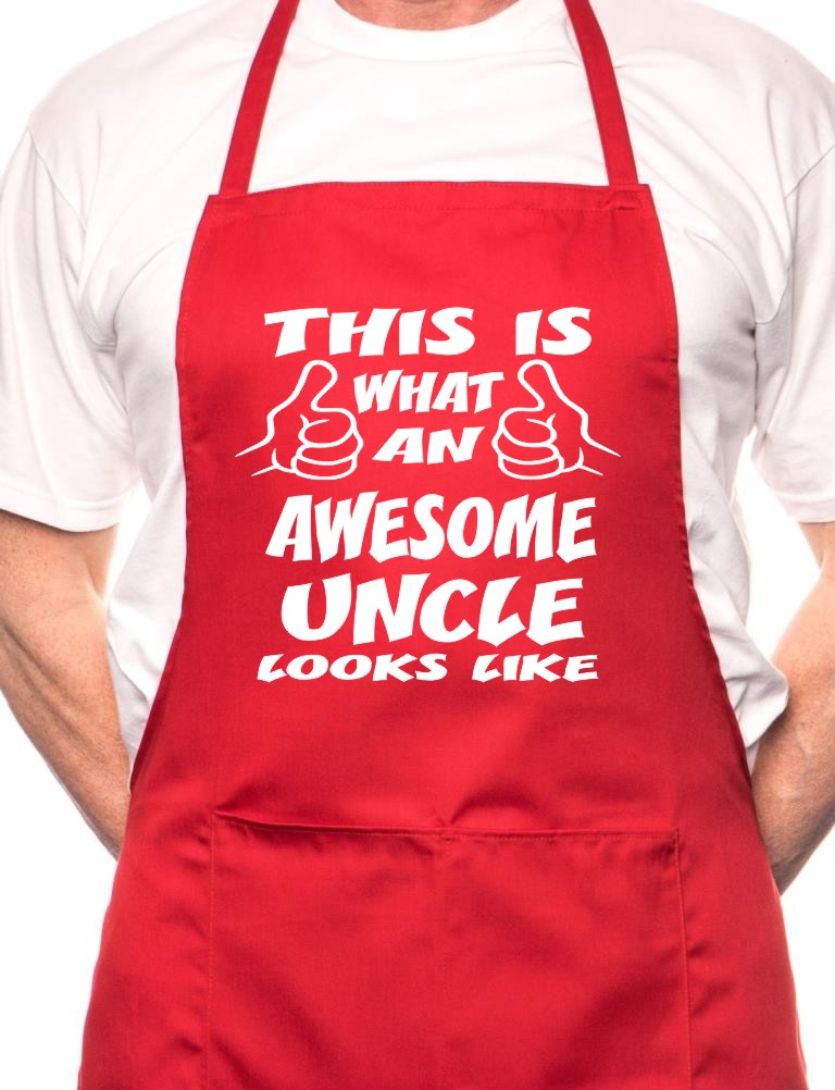 Adult This Is What Awesome Uncle BBQ Cooking Funny Novelty Apron