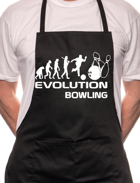 Evolution Of Ten Pin Bowling BBQ Cooking Apron