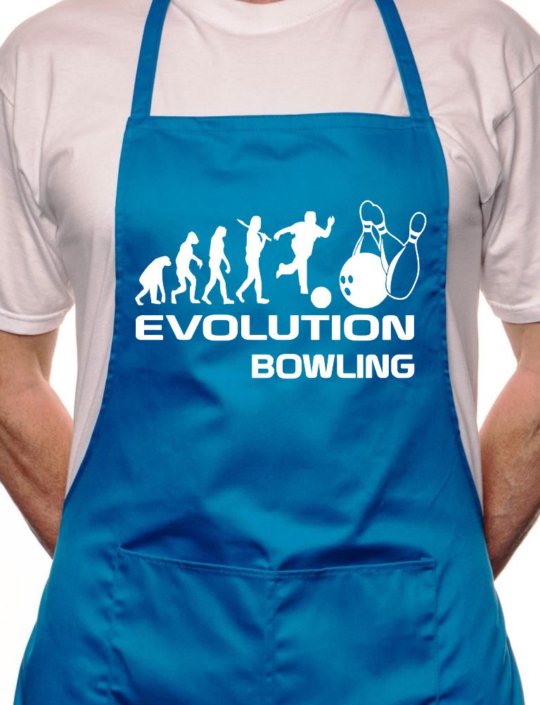 Evolution Of Ten Pin Bowling BBQ Cooking Apron