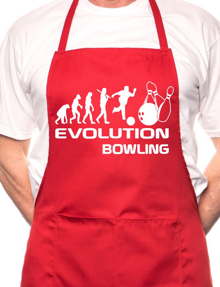 Evolution Of Ten Pin Bowling BBQ Cooking Apron