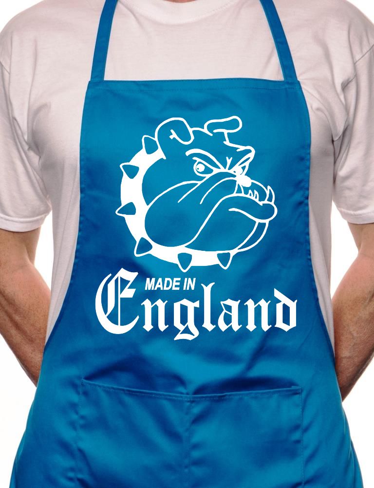 Adult Made In England British Bulldog BBQ Cooking Funny Novelty Apron