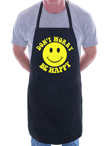 Adult Be Happy BBQ Cooking Funny Novelty Apron