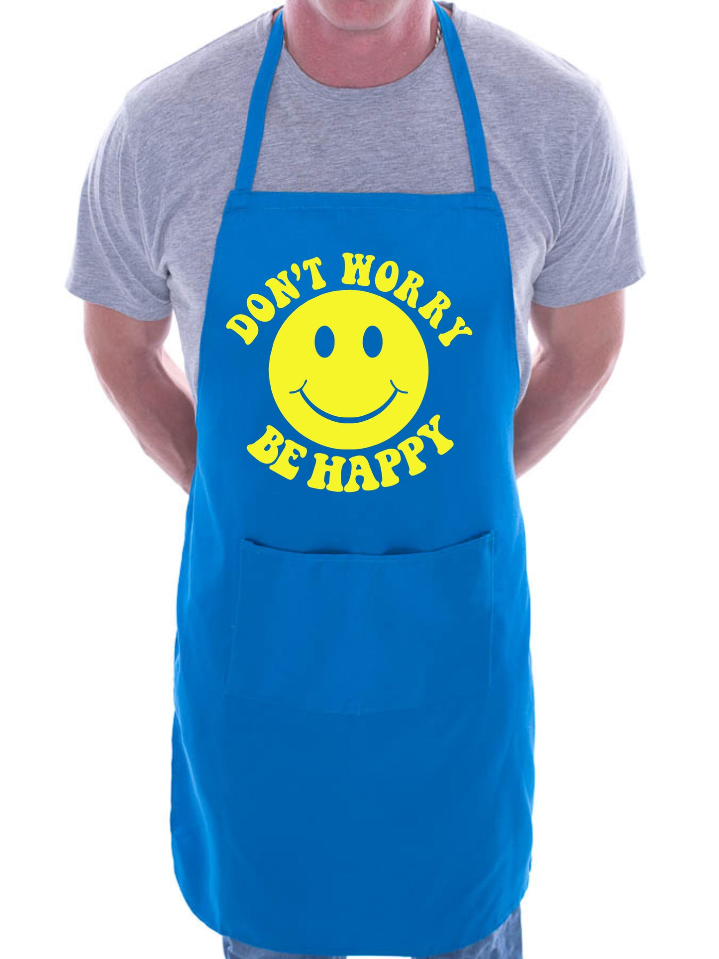 Adult Be Happy BBQ Cooking Funny Novelty Apron