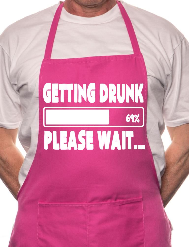 Getting Drunk Party BBQ Cooking Apron