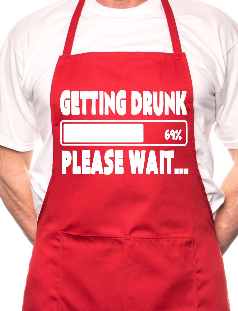 Getting Drunk Party BBQ Cooking Apron