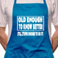 Adult Old Enough To Know Better Birthday BBQ Cooking Funny Novelty Apron