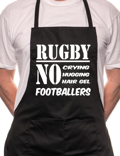 Rugby No Football Sports BBQ Cooking Apron