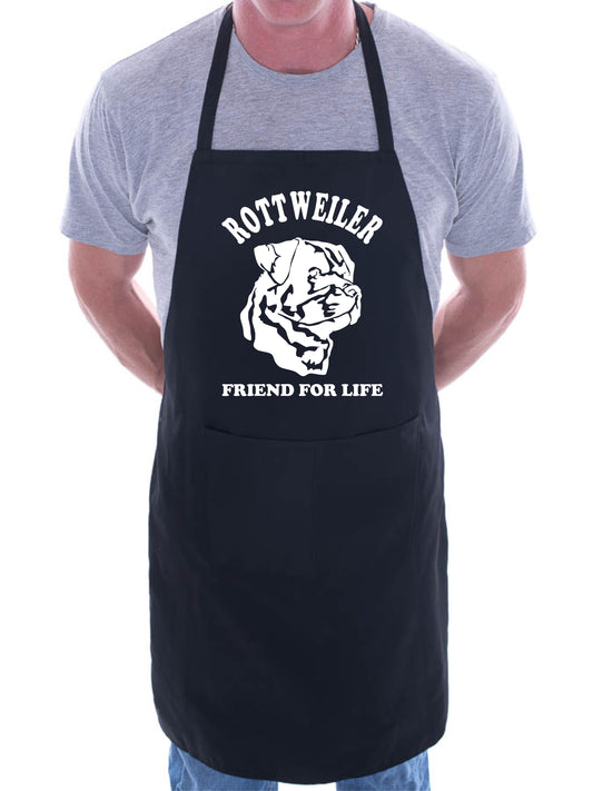 Adult Rottweiller Dog Lover BBQ Cooking Funny Novelty Apron