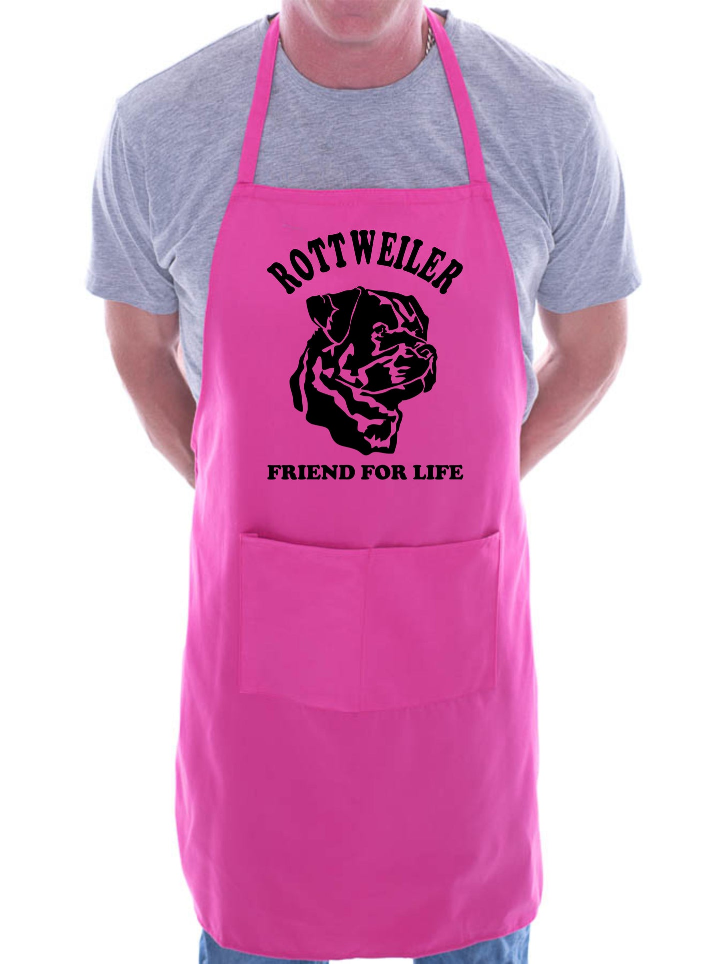 Adult Rottweiller Dog Lover BBQ Cooking Funny Novelty Apron