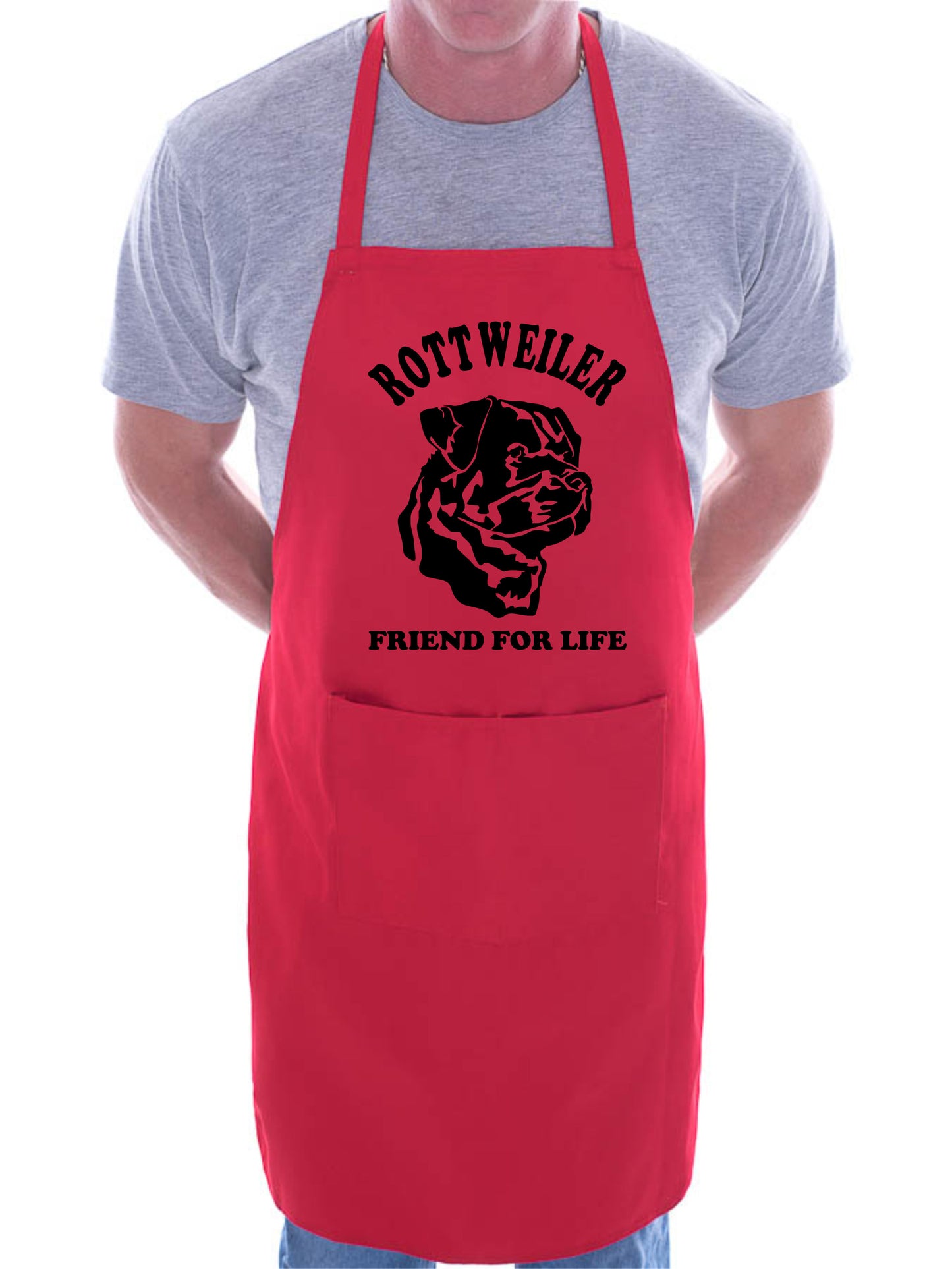 Adult Rottweiller Dog Lover BBQ Cooking Funny Novelty Apron