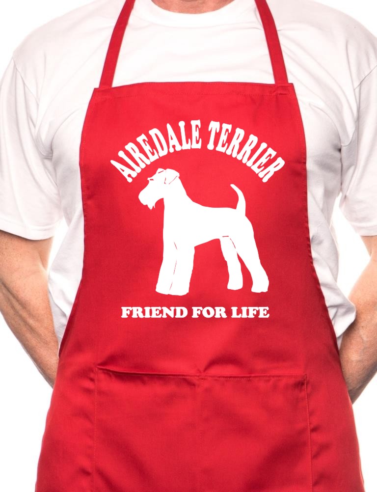 Airedale Terrier Dog Lover Gift BBQ Cooking Apron