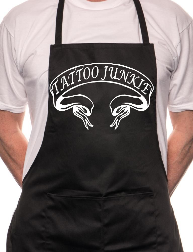 Tattoo Junkie Inked BBQ Cooking Apron