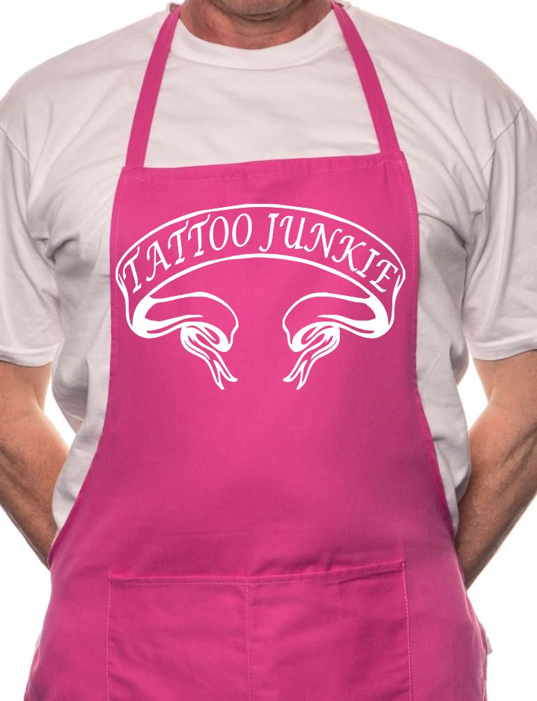 Tattoo Junkie Inked BBQ Cooking Apron