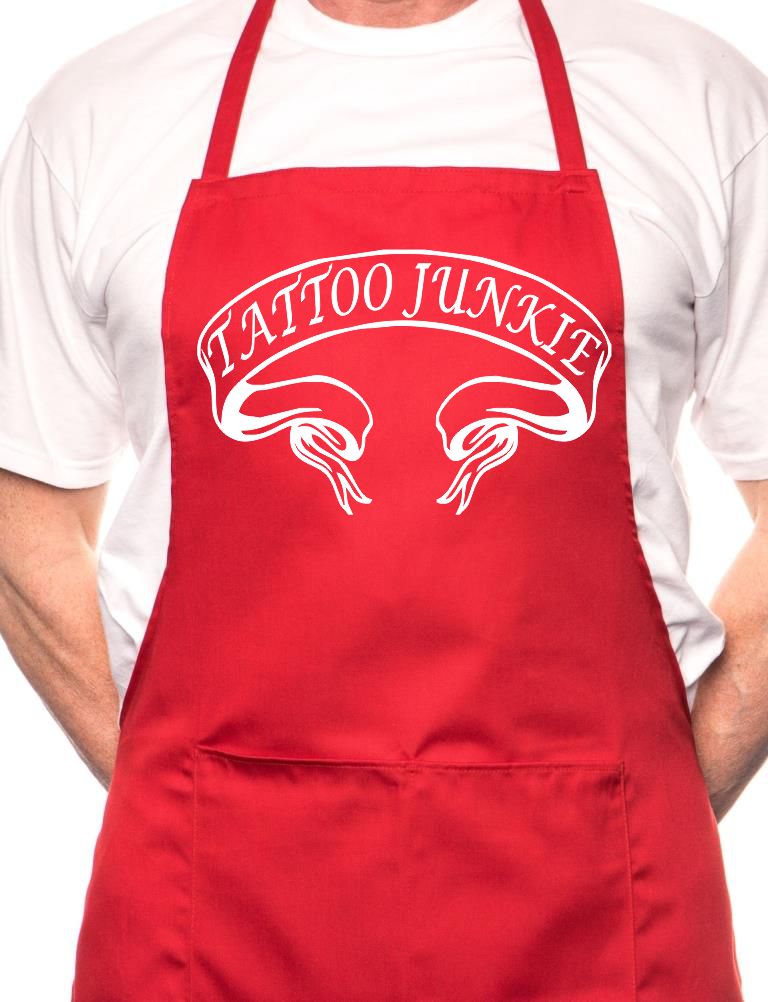 Tattoo Junkie Inked BBQ Cooking Apron