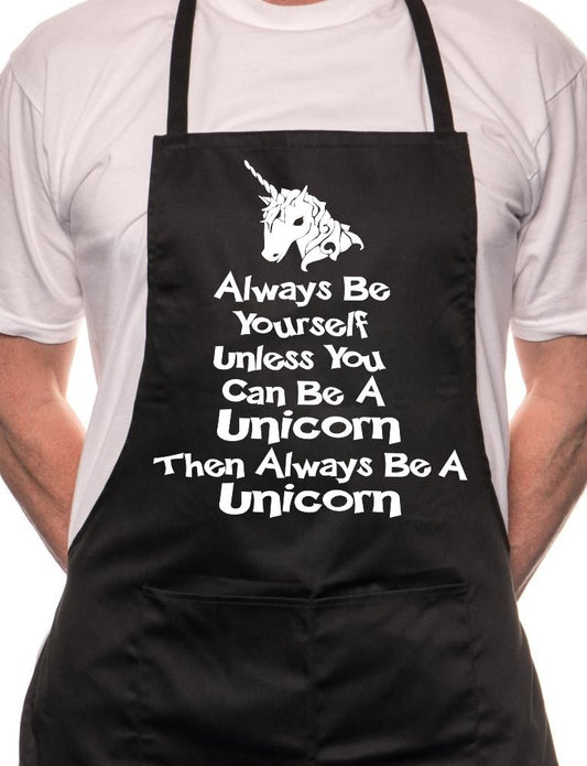 Always Be Yourself Unicorn BBQ Cooking Apron