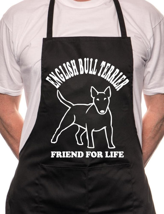 Adult English Bull Terrier Dog BBQ Cooking Funny Novelty Apron