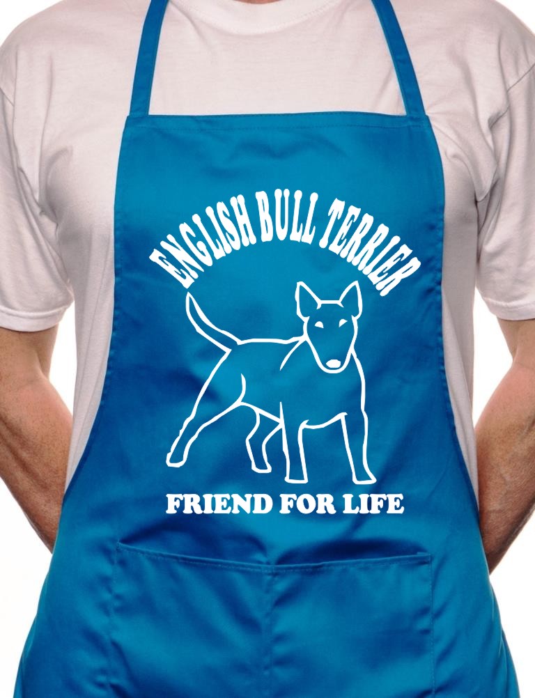 Adult English Bull Terrier Dog BBQ Cooking Funny Novelty Apron