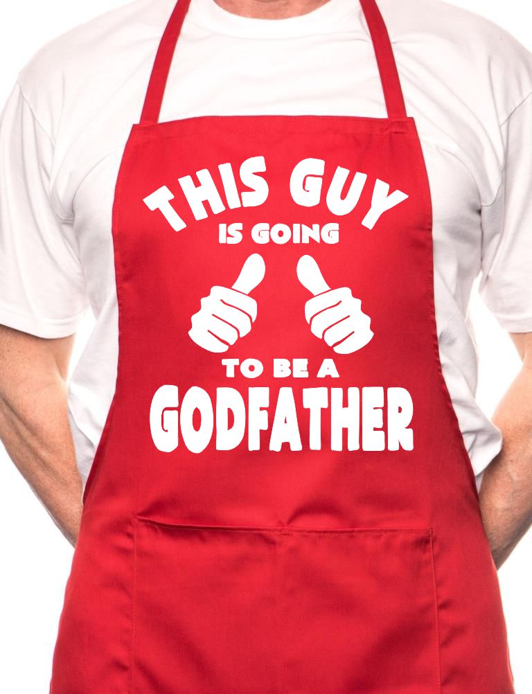 Adult This Guy Going To Be Godfather BBQ Cooking Funny Novelty Apron