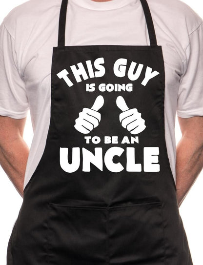 This Guy Going To Be Uncle BBQ Cooking Apron