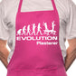 Adult Evolution Of Plasterer BBQ Cooking Funny Novelty Apron