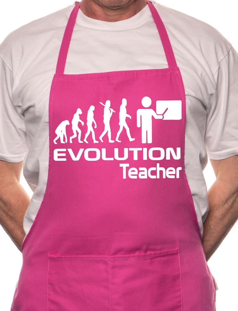 Evolution Of A Teacher Lecturer BBQ Cooking Apron