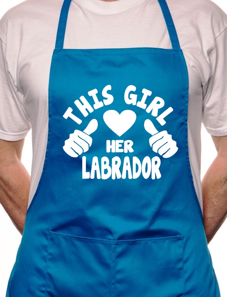 This Girl Loves Her Labrador Dog BBQ Cooking Apron