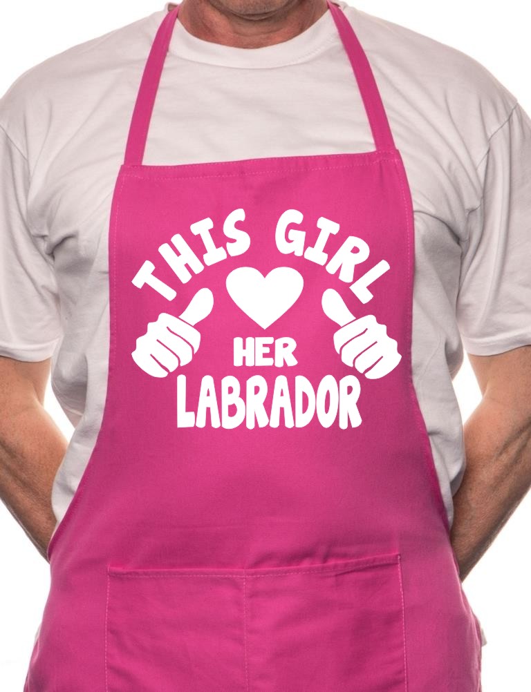 This Girl Loves Her Labrador Dog BBQ Cooking Apron