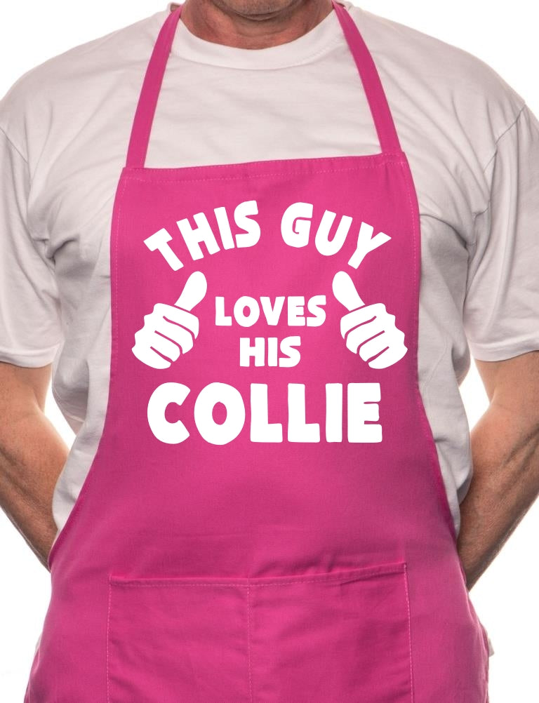 This Guy Loves His Collie BBQ Dog Cooking Apron