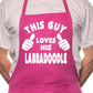 Adult This Guy Loves His Labradoodle BBQ Dog Cooking Funny Novelty Apron