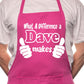 Adult Dave BBQ Cooking Funny Novelty Apron