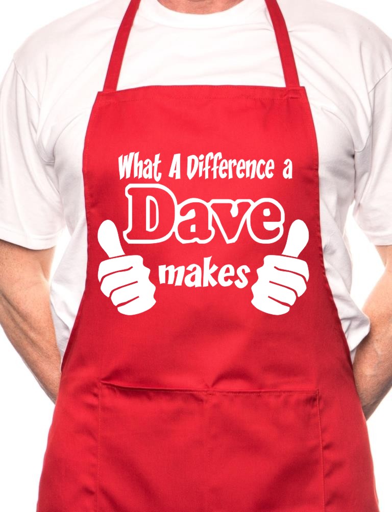 Adult Dave BBQ Cooking Funny Novelty Apron