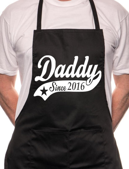 Daddy Since 2016 BBQ Cooking Apron