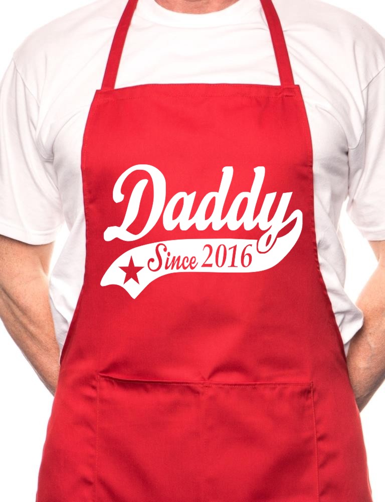 Daddy Since 2016 BBQ Cooking Apron