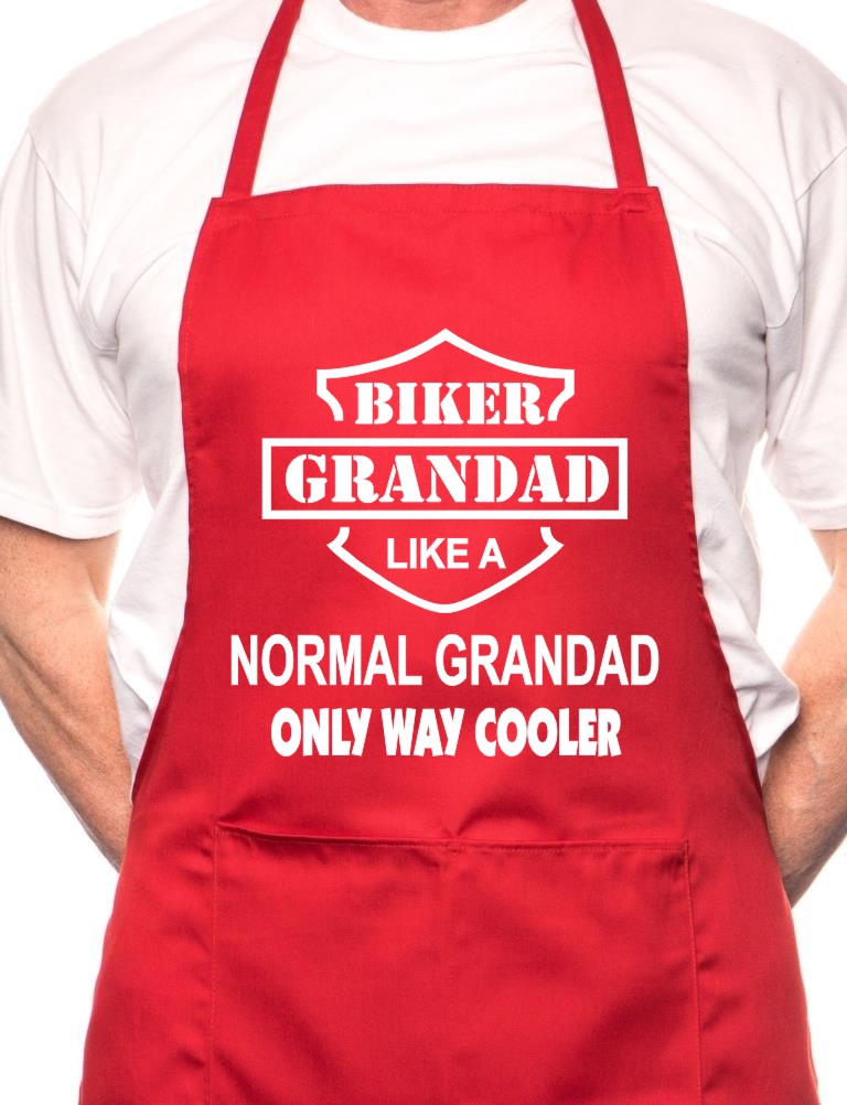 Biker Grandad BBQ Cooking Apron